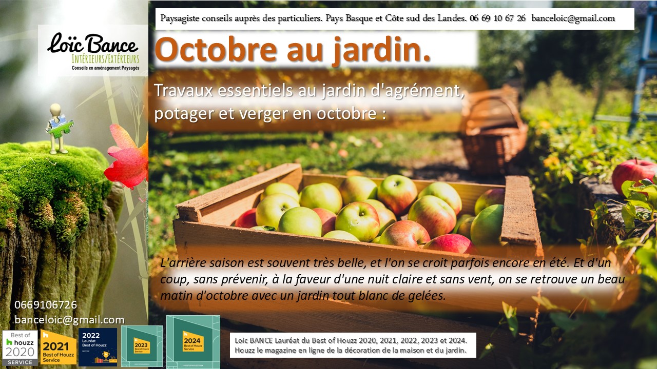 Paysagiste Guthary, octobre est un mois crucial pour entretenir et prparer votre jardin