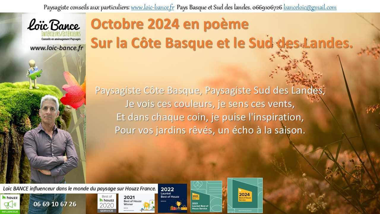 Paysagiste Guthary. Les paysages doctobre en pome.