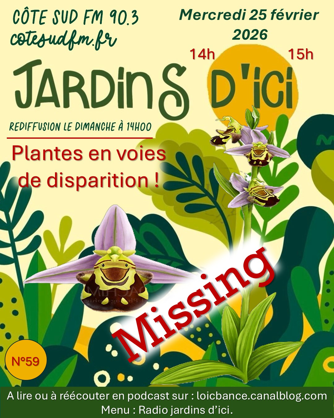 Jadin d'ici par Paysagiste Gu�thary Plantes en danger.