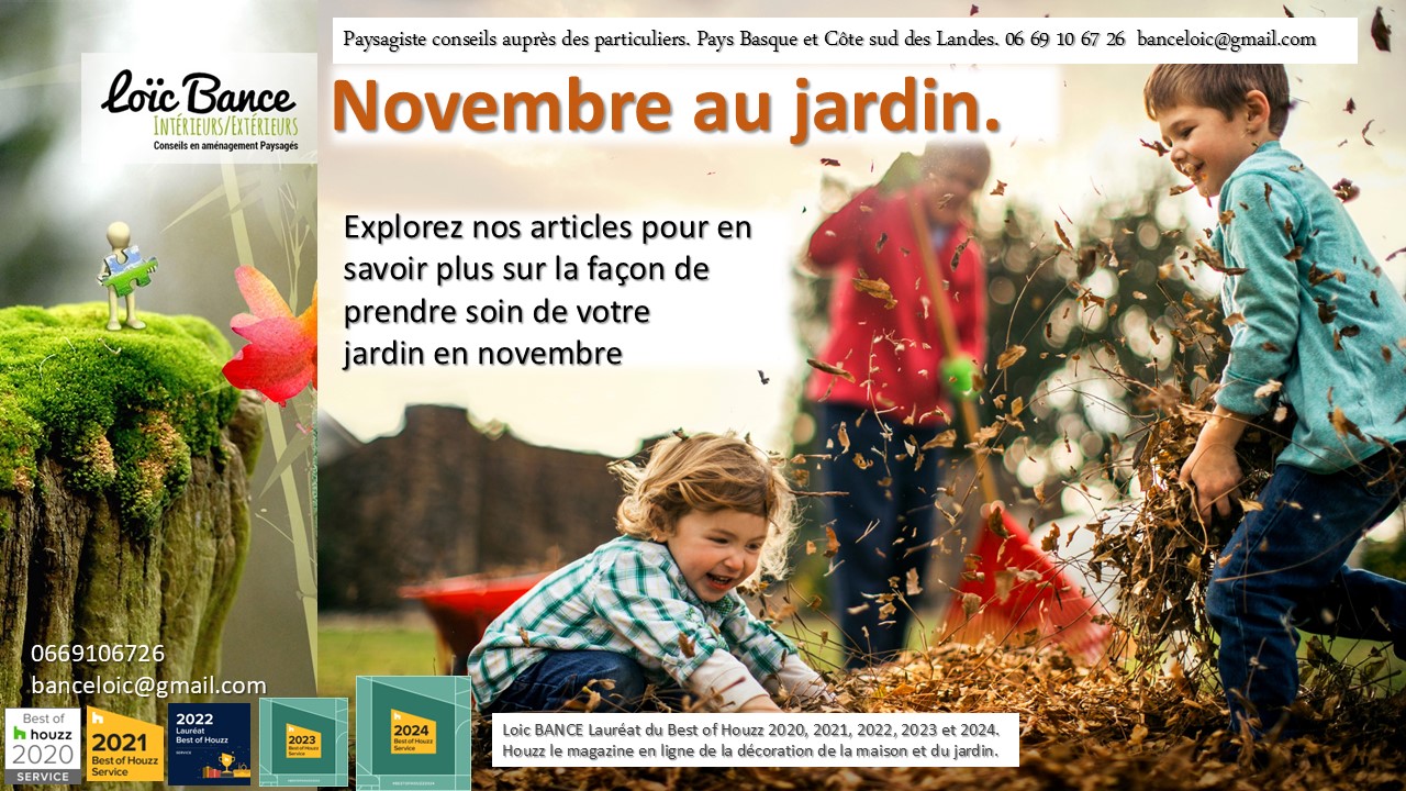 Paysagiste Guthary, dcouvrir tous les secrets d'un jardinage russi en novembre. 