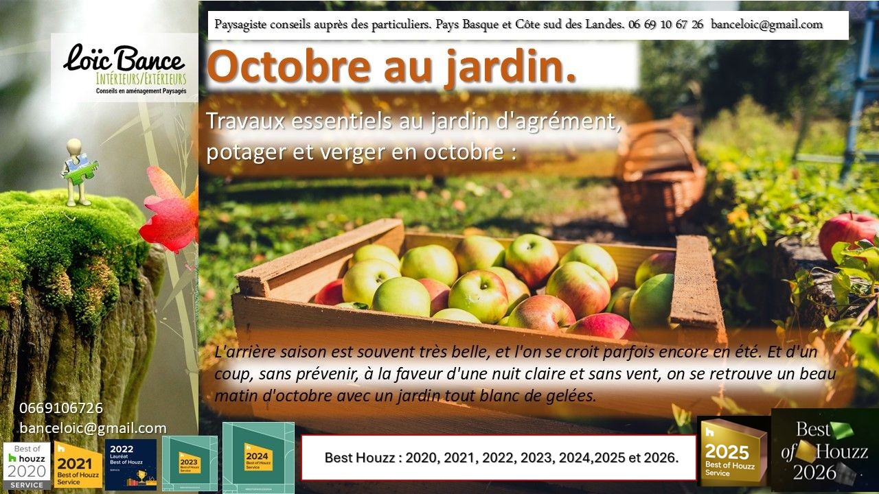 Octobre 2026 au jardin Gu�thary paysages